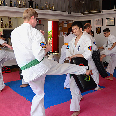 Kuro Obi students sparring